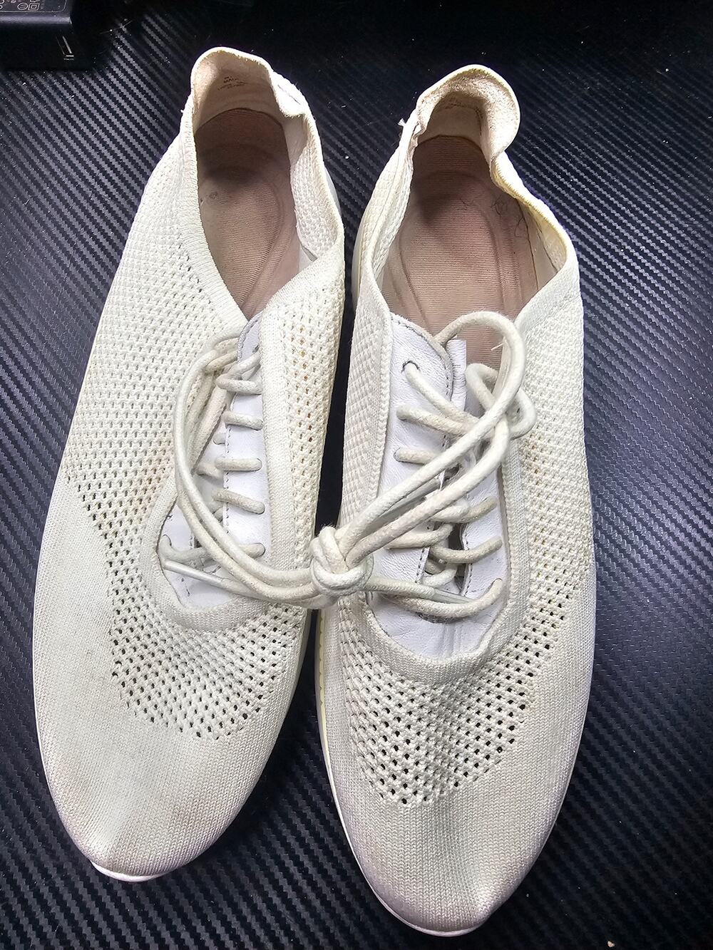 Cole Haan 3.Zerogrand Stitchlite White Knit Oxford Shoes - Womens Size US 9 B